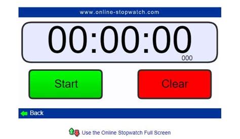 - The <strong>online timer</strong> on our website is a simple way to keep track of time while preparing meals, as. . Online stopwatch